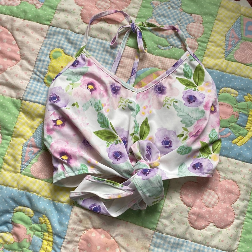 Size small tie up top